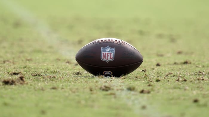 Football with NFL logo